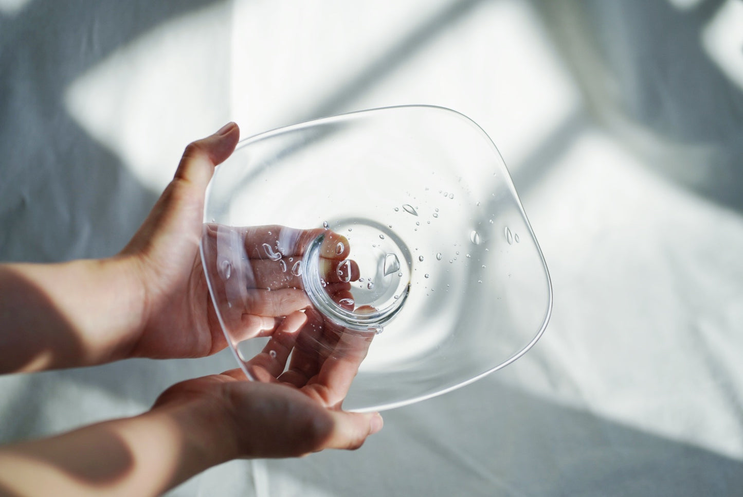 波動 玻璃方圓皿 | Sazanami Glass