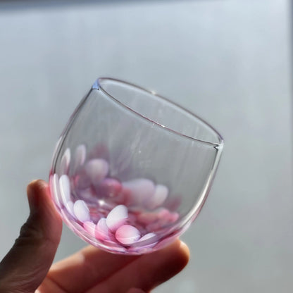球體玻璃杯-秋櫻 | Sazanami Glass