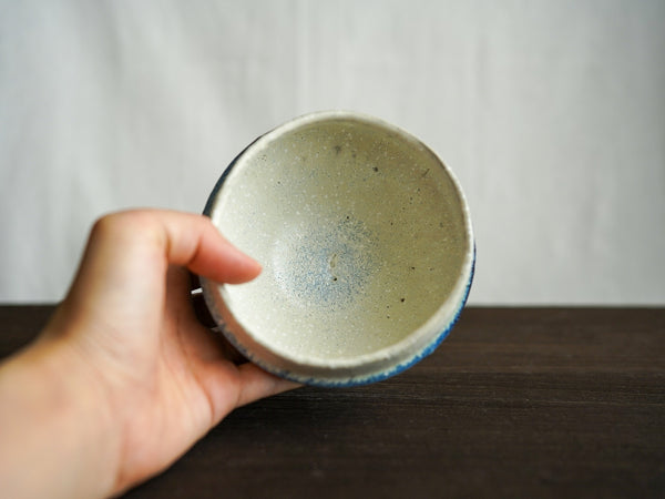 藍釉汲出 茶杯 | 山本一仁