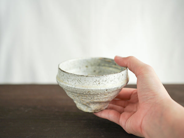 粉引汲出 茶杯 | 山本一仁