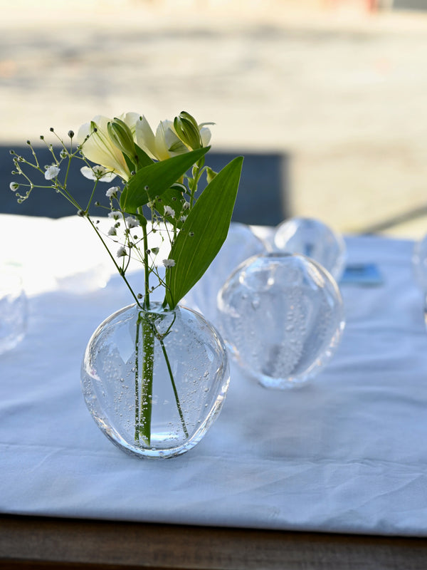 球體玻璃花器 大 | Sazanami Glass